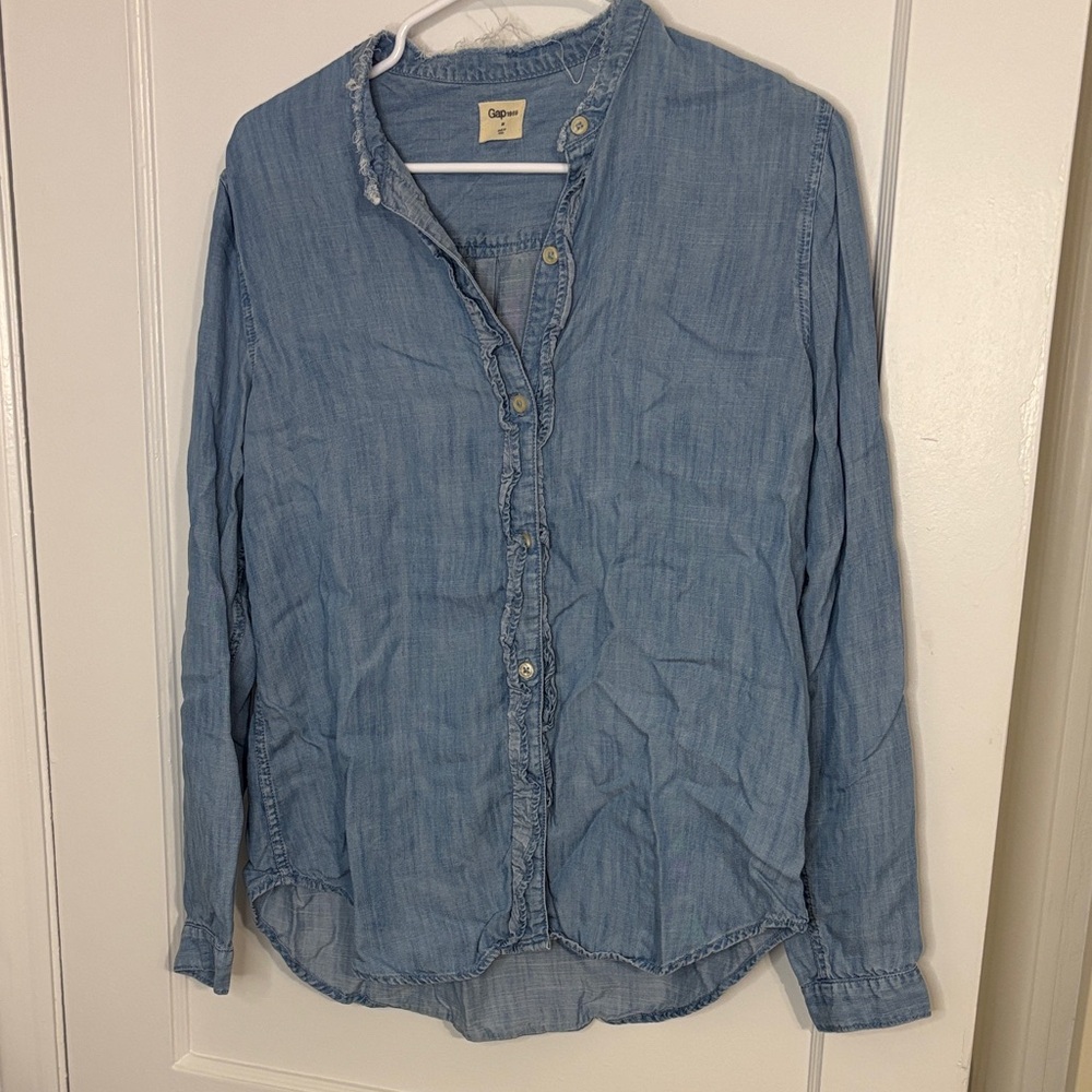 GAP Light Blue Women's Blouse